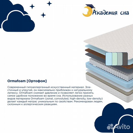 Матрас Академия сна SON-ON Base Flat 140x200