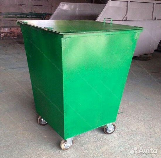 Мусорный контейнер из металла 0,75 м3 Арт ж10825