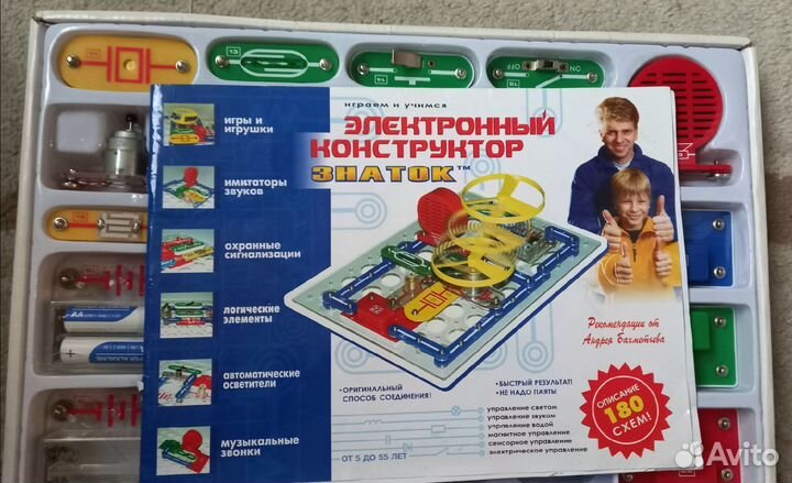 Электронный конструктор знаток 180 схем