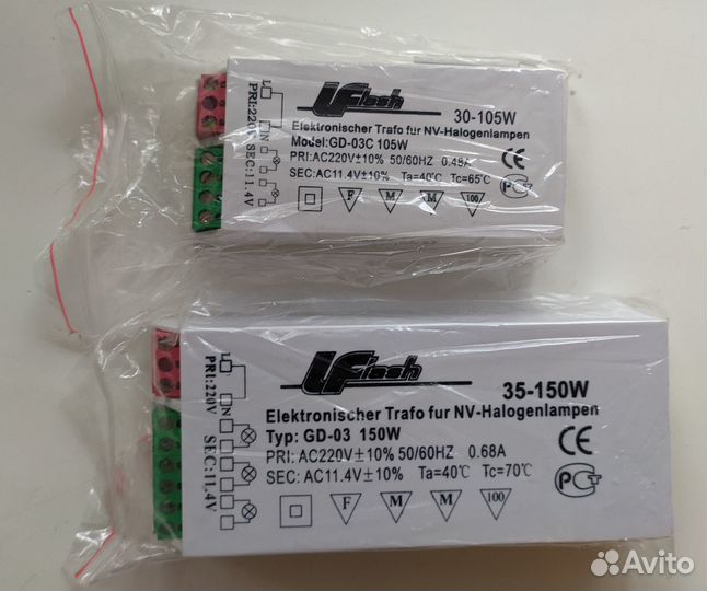 Электронный трансформатор для галогенных ламп