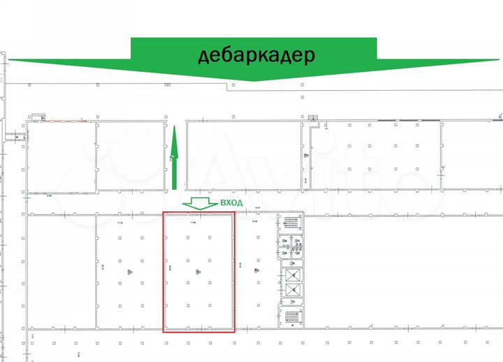 Склад 1 этаж, 528.2 м²