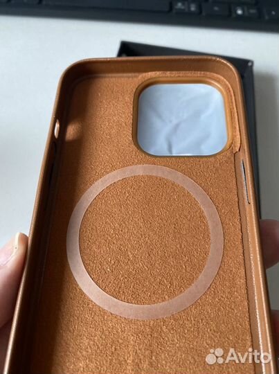 iPhone 13 pro Leather case чехол