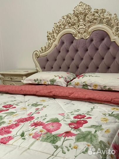 Постельное белье евро с одеялом