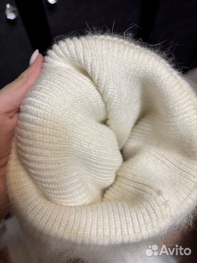 Шапка ангора, пух норки