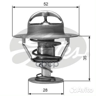 Термостат 7412-10085 lexus IS I (JCE 1, JXE 1)