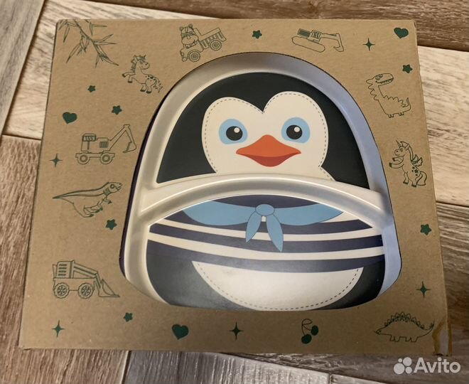 Бамбуковый детский набор посуды