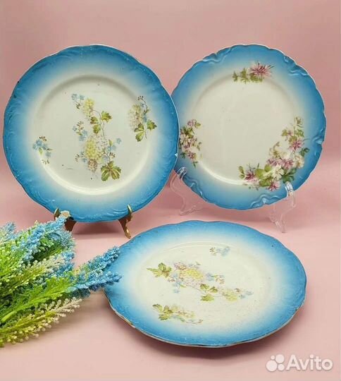 Антикварные тарелочки Кузнецова