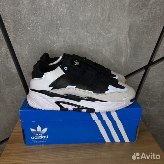 Кроссовки Adidas NiteBall Black/White/Silver