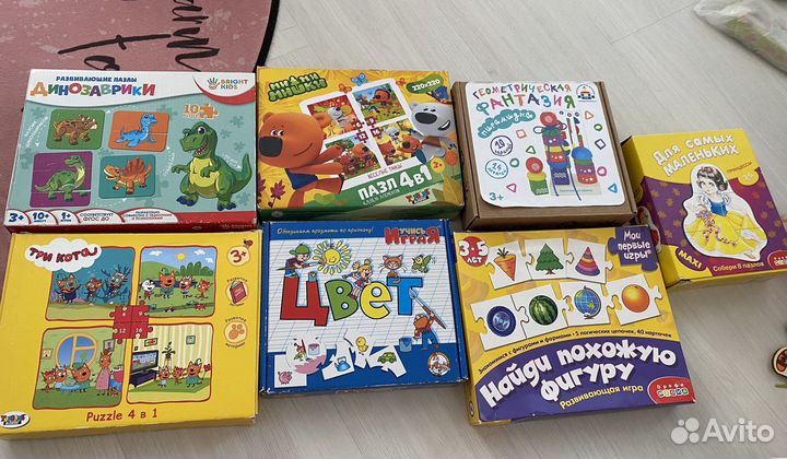 Развивающие игры и пазлы для детей от 2х до 5 лет