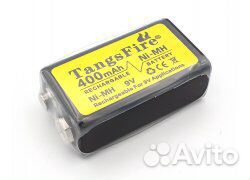 Аккумулятор Крона 400мАч перезаряжаемый