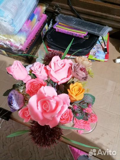 Мыло ручной работы букеты, кусочи