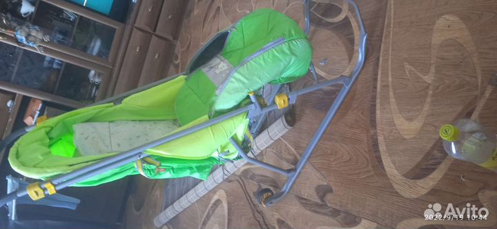 Детские санки коляска с колесами