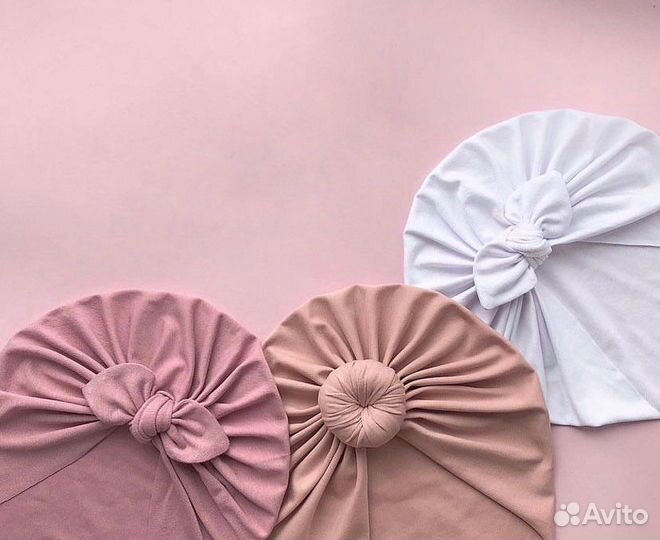 Шапка тюрбан детская для девочек