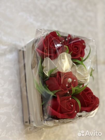 Букет из мыльных роз 7 шт