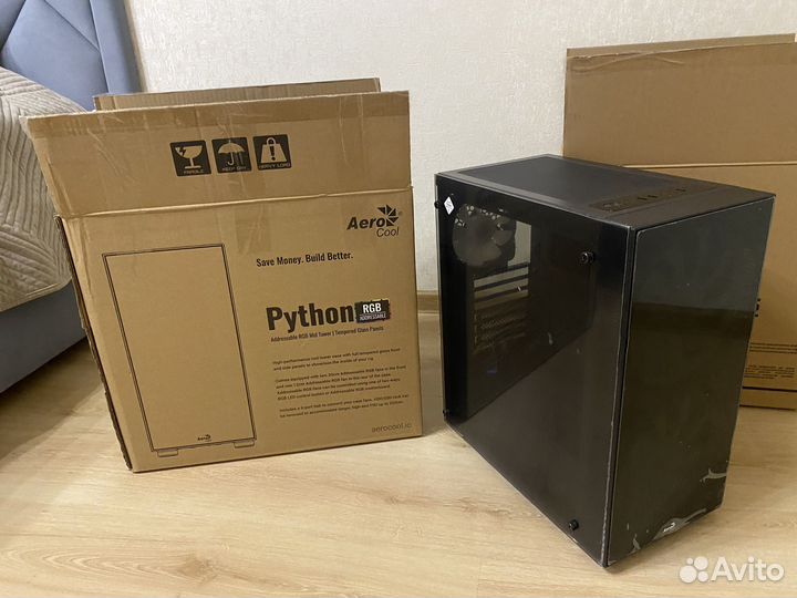 Новый корпус aerocool python black