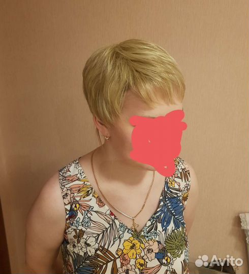 Парик из канекалона, красивый блонд