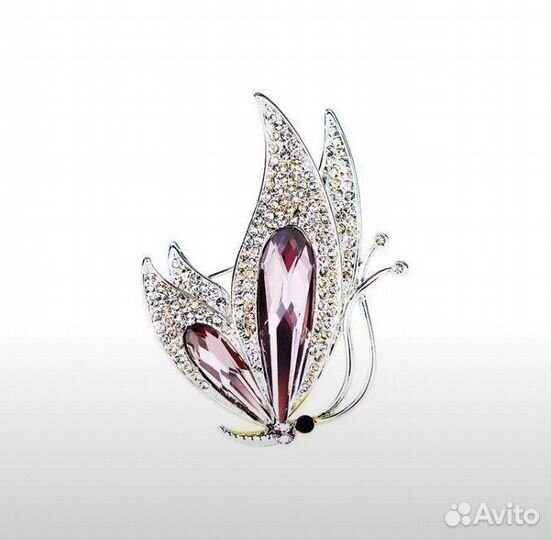 Брошь бабочка ретро