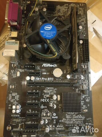 ASRock H81 Pro BTC R2.0+ celeron g1840 + 4gb ddr3