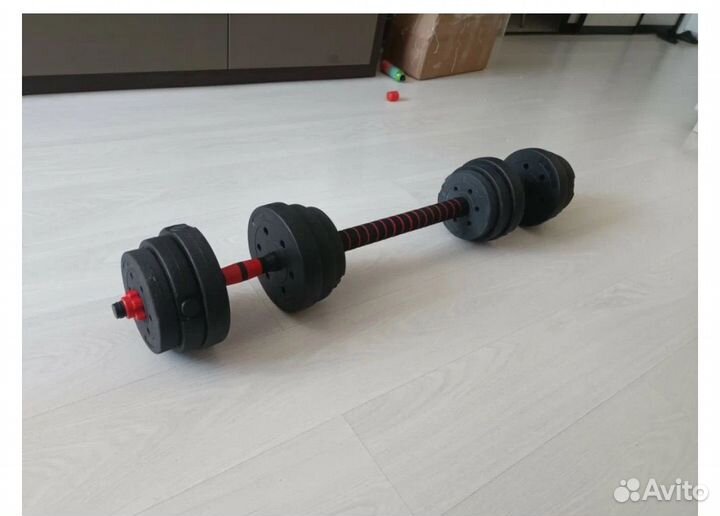 Гантели 2 шт по 10 кг транформер штангу 20кг