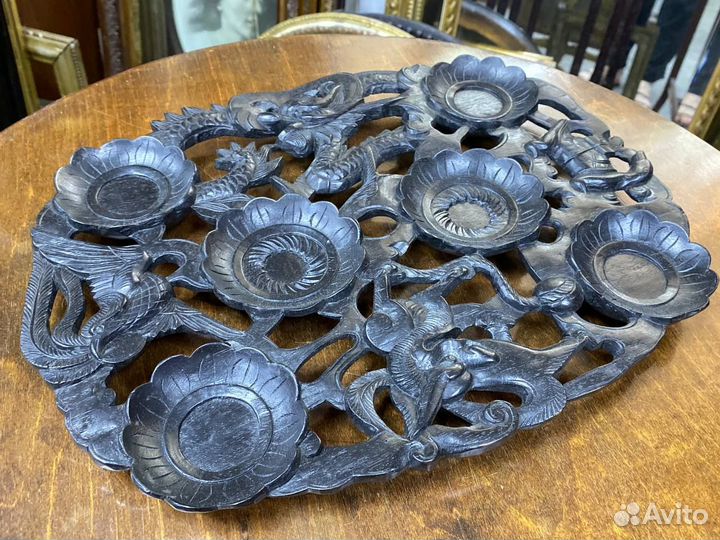 Поднос под пиалы деревянный