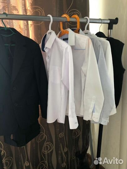 Костюм школьный синий р128-134