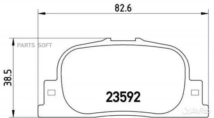 Brembo P83063 Колодки тормозные дисковые зад