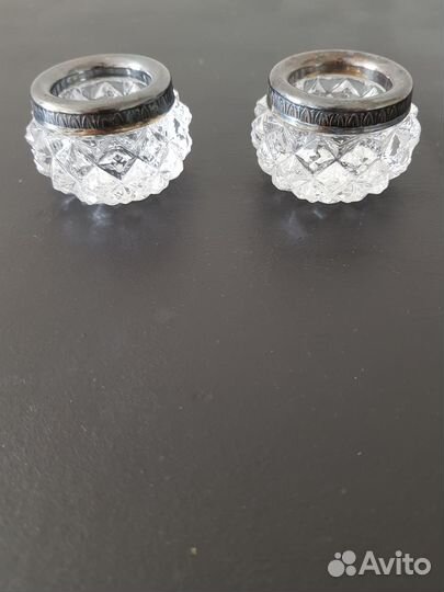 Солонка хрустальная СССР