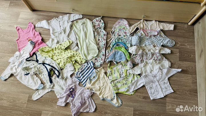 Детские вещи пакетом от 0 до 6 месяцев