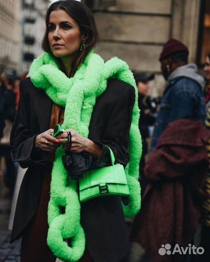 Шарф цепь из меха на заказ