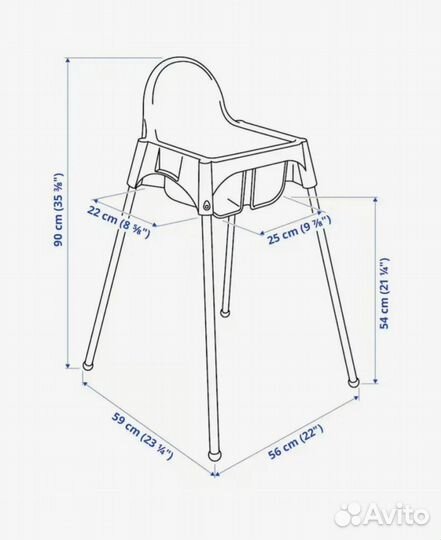 Стульчик для кормления IKEA