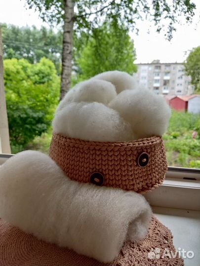 Шерсть мериноса чистая кардочес