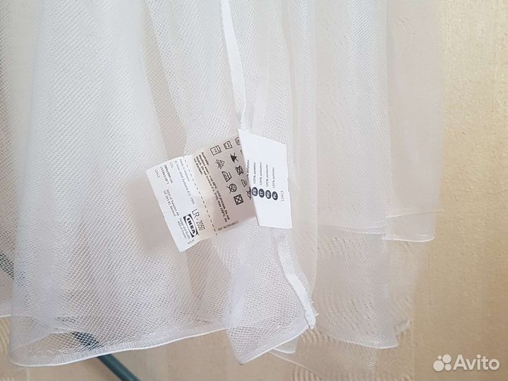 Плед, тюль Икея,шторы, шторки для ванной новое