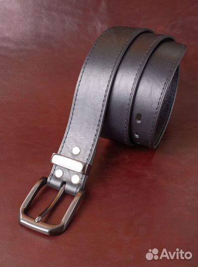 Ремень мужской. Натуральная кожа, ручная работа