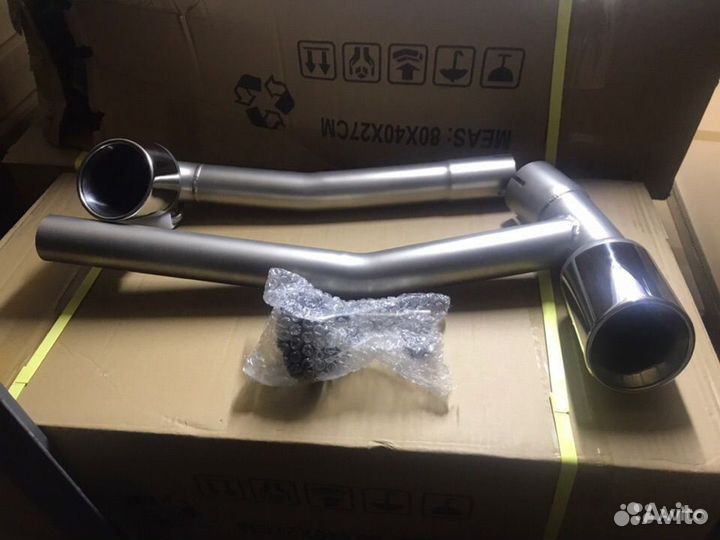Раздвоенный выхлоп BMW 3 f30 m perfomance