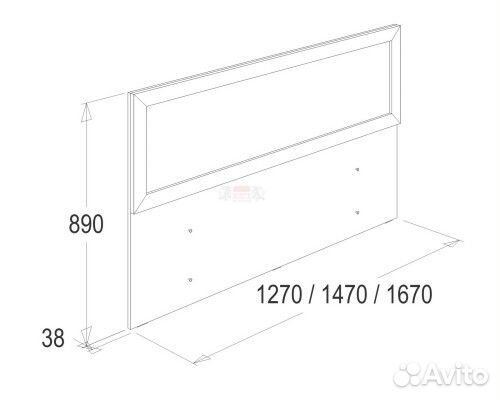 Изголовье для кровати 120х200