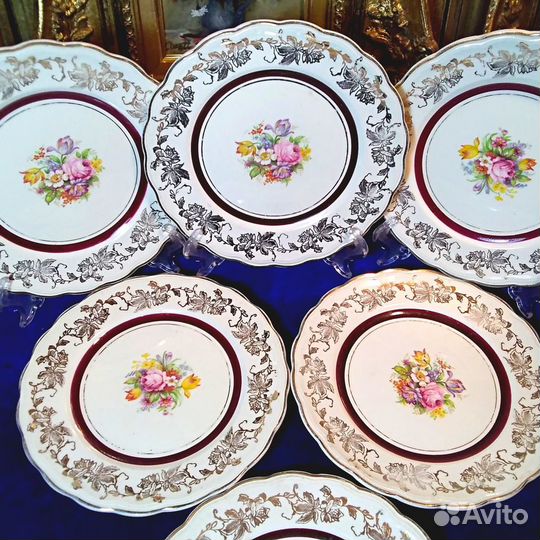 Блюдца.англия.Тарелка.Woods Ivory ware.Фарфор