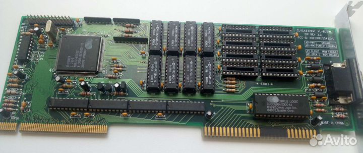 Ретро видеокарта VLB clvga542XVL-BUS DIP VER 3.0
