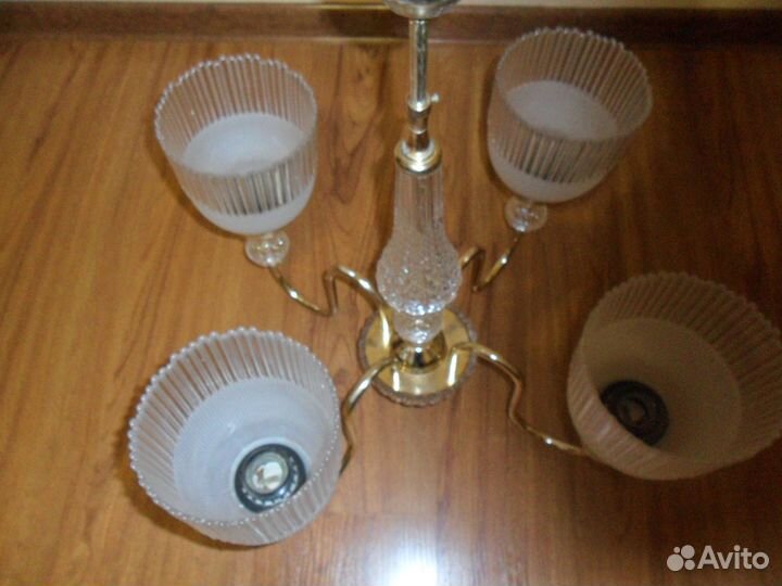 Люстра хрустальная на 4 патрона СССР