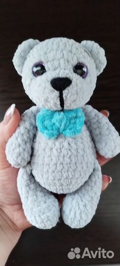 Мишутка.вязаная игрушка