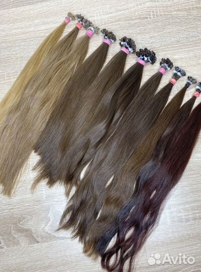 Славянские волосы на mini капсулах, 100шт