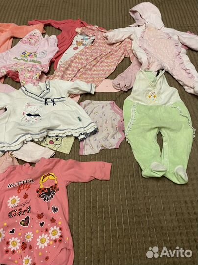 Пакет вещей для девочки от 0-3 лет