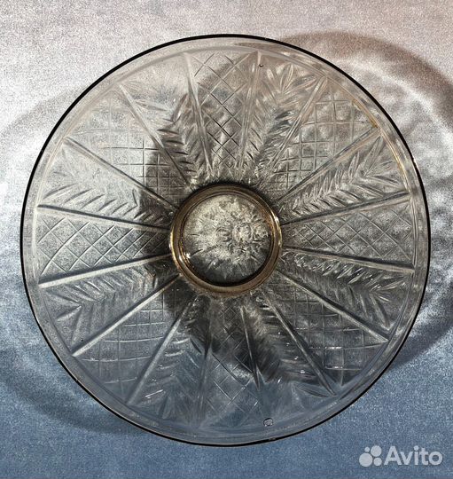 Салатник фруктовница СССР коричневое стекло