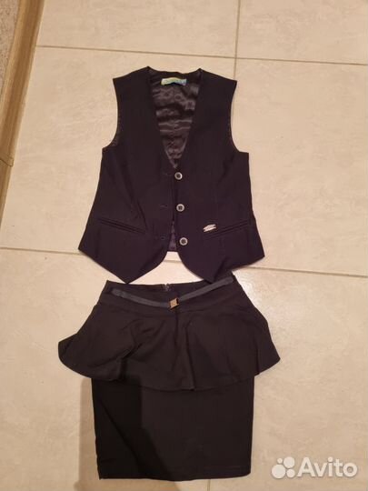 Костюм школьный для девочки 128