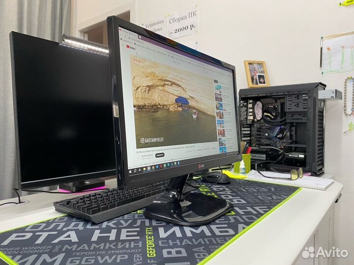 Монитор LG (23 дюйма, IPS матрица, hdmi)