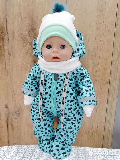 Одежда для куколк(Комбинезон) беби борн 43-45 см
