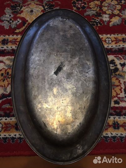 Большой старинный поднос
