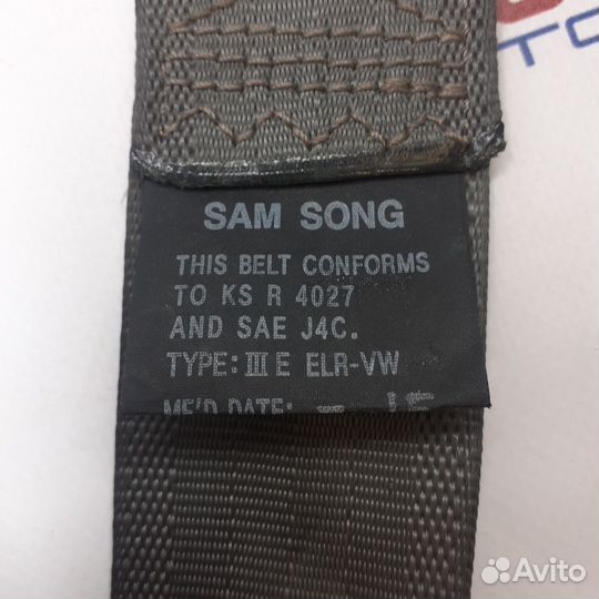 Ремень безопасности передний правый hyundai santa