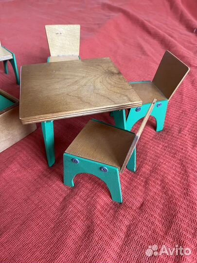 Деревянная мебель для кукол СССР