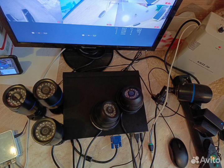 Комплект видеонаблюдения 6 IP камер