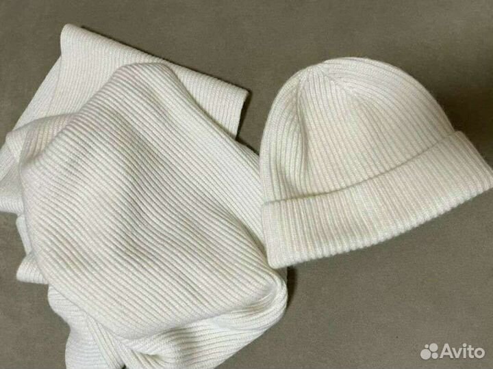 Шарф и шапка Emka ангора, вискоза, кашемир